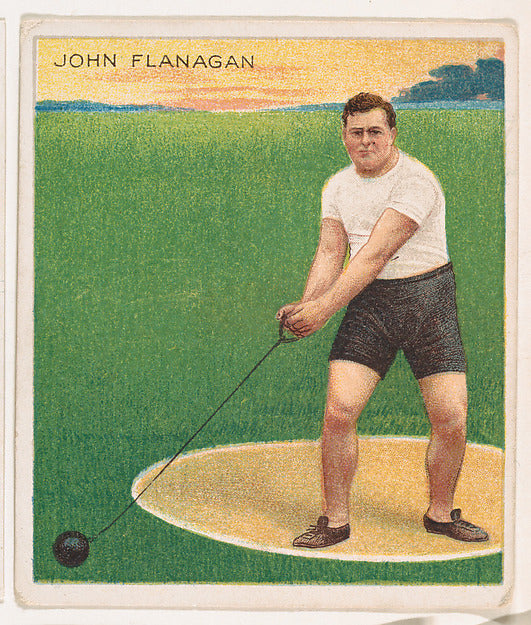 :John Flanagan Track and Field from Mecca & Hassan Champion -16x12"(A3) Poster