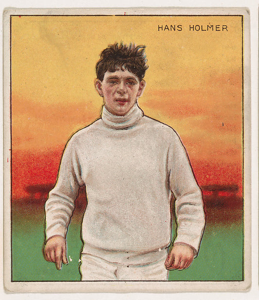 :Hans Holmer Track and Field from Mecca & Hassan Champion At-16x12"(A3) Poster