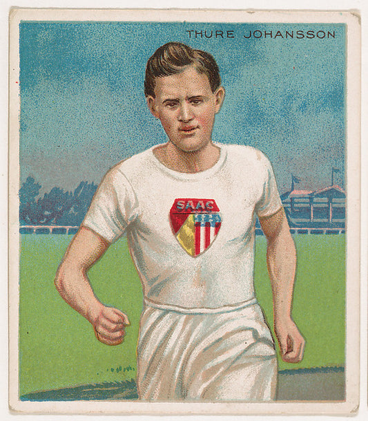 :Thure Johansson Track and Field from Mecca & Hassan Champio-16x12"(A3) Poster