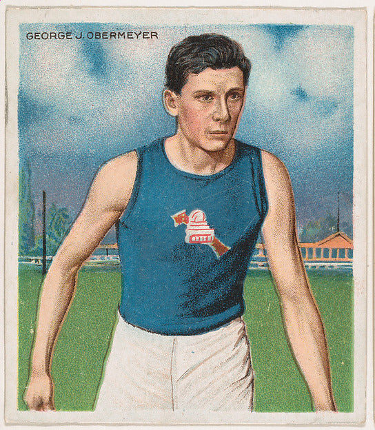 :George J. Obermeyer Track and Field from Mecca & Hassan Cha-16x12"(A3) Poster