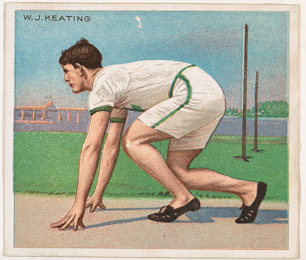 :W. J. Keating Track and Field from Mecca & Hassan Champion -16x12"(A3) Poster
