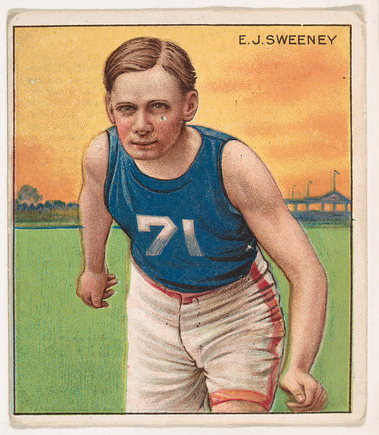 :E. J. Sweeney Track and Field from Mecca & Hassan Champion -16x12"(A3) Poster