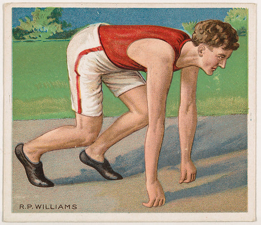 :R. P. Williams Track and Field from Mecca & Hassan Champion-16x12"(A3) Poster