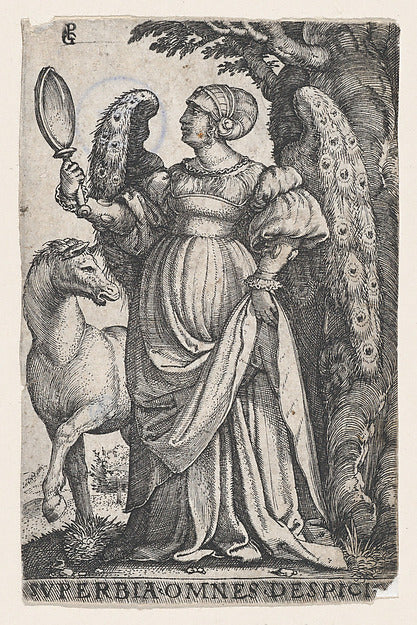 Georg Pencz:Pride  from The Seven Vices -16x12"(A3) Poster
