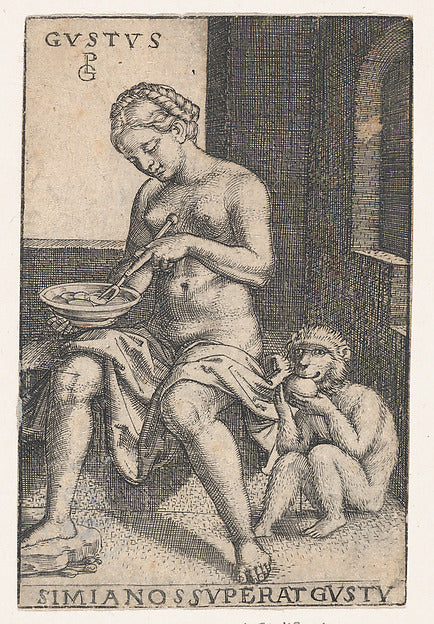 Georg Pencz:Taste  from The Five Senses -16x12"(A3) Poster