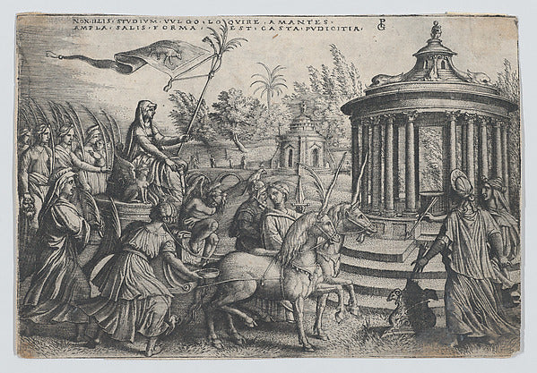 The Triumph of Chastity on Love  from the Triumphs of Petrarch,  Poster Print Wall Art
