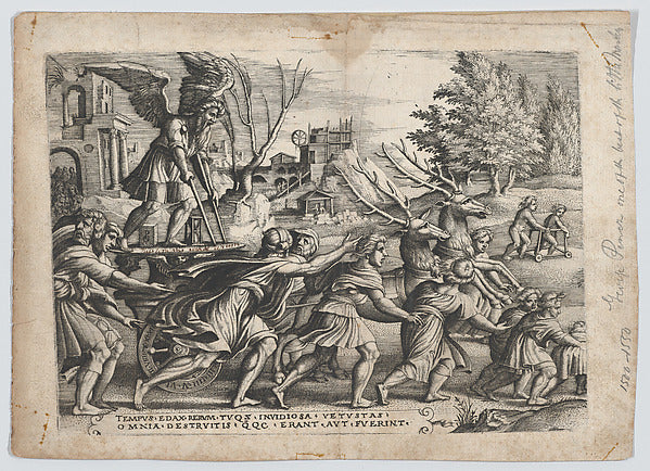 The Triumph of Time on Fame  from The Triumphs of Petrarch-Geo,  Poster Print Wall Art