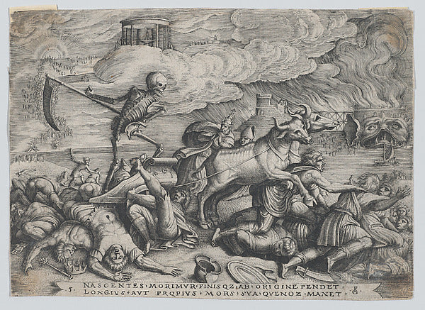 The Triumph of Death on Time  from The Triumph of Petrarch-Geo,  Poster Print Wall Art