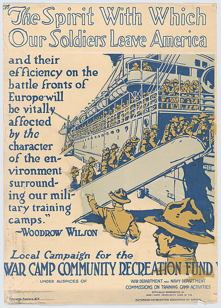 :Local campaign for the War Camp Community Recreation Fund c-16x12"(A3) Poster