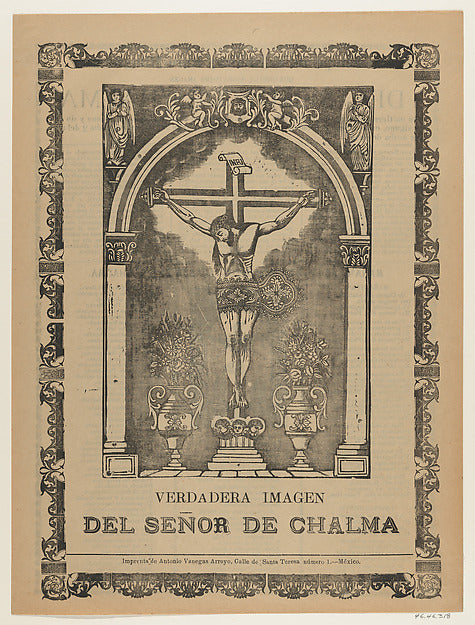 José Guadalupe Posada:True Image of the Lord of Chalma Chris-16x12"(A3) Poster