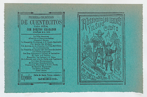 José Guadalupe Posada:Cover for 'Rosendito Los Leones y El S-16x12"(A3) Poster