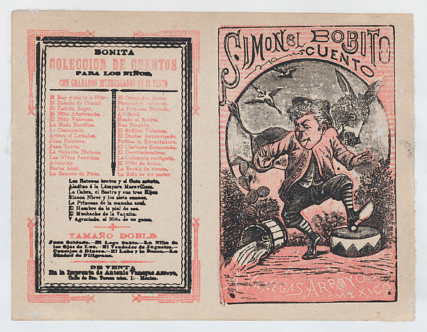 José Guadalupe Posada:Cover for 'Simonel Bobito' a man stomp-16x12"(A3) Poster