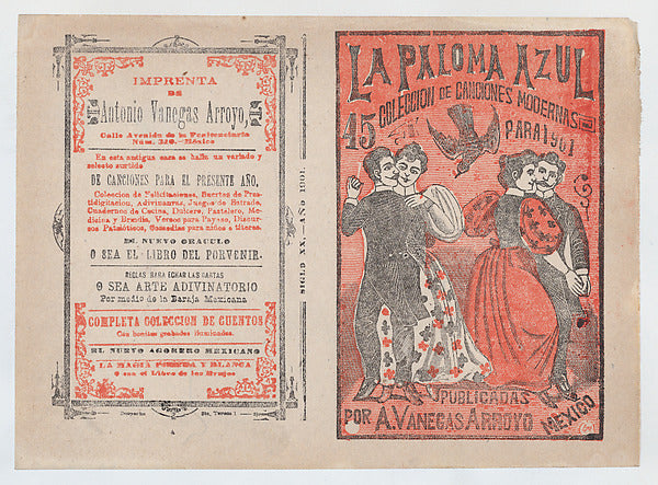 José Guadalupe Posada:Cover for 'La Paloma Azul: Coleccion d-16x12"(A3) Poster
