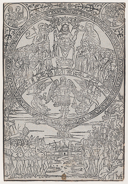 Anonymous, Italian, 15th to 16th century - The Last Judgment 1, Poster Print Wall Art