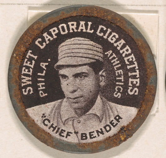 :"Chief" Bender Philadelphia Athletics  from the Domino Disc-16x12"(A3) Poster