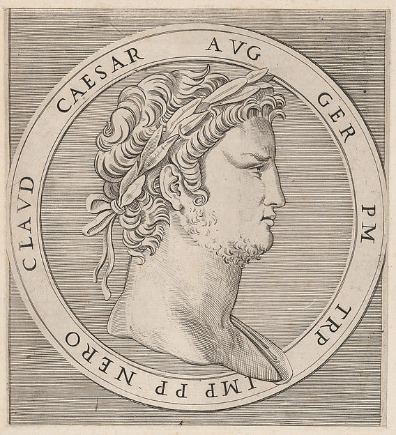 Speculum Romanae Magnificentiae -  Nero  from The Twelve Caesars,  Poster Print Wall Art