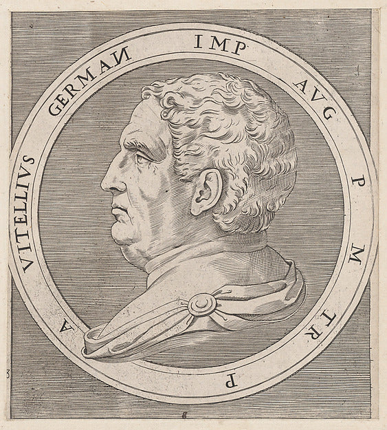 Speculum Romanae Magnificentiae -  Vitellius  from The Twelve Ca,  Poster Print Wall Art