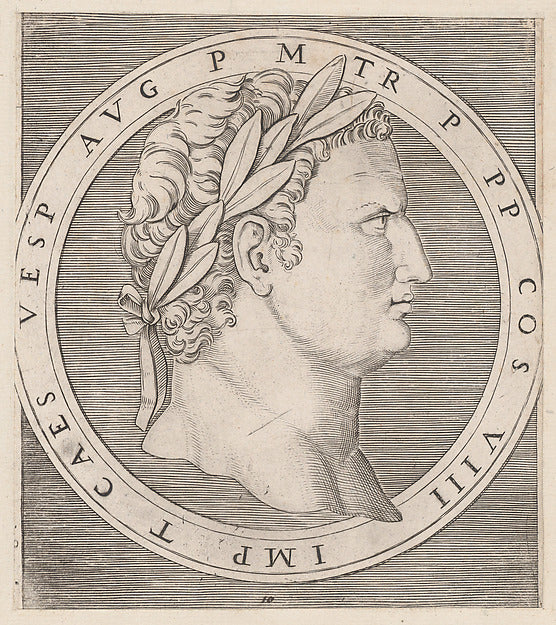 Speculum Romanae Magnificentiae -  Titus  from The Twelve Caesar,  Poster Print Wall Art