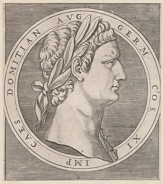 Speculum Romanae Magnificentiae -  Domitian  from The Twelve Cae,  Poster Print Wall Art
