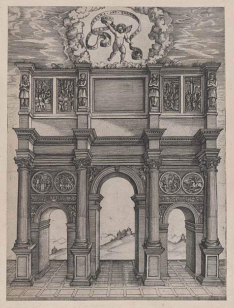 Speculum Romanae Magnificentiae -  The Arch of Constantine  Rome,  Poster Print Wall Art