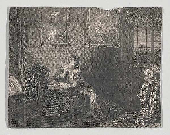 After Robert Smirke:The Lover from the Seven Ages of Man 182-16x12"(A3) Poster