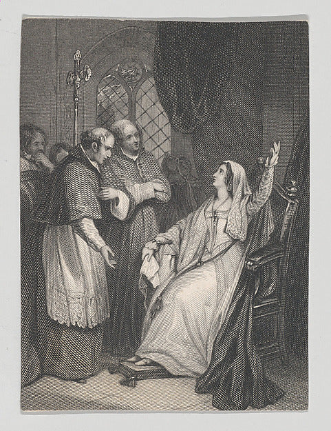 After Philip Francis Stephanoff:Catherine of Aragon and -16x12"(A3) Poster