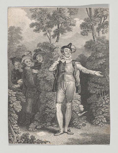 After John Massey Wright:Malvolio 1825–40-16x12"(A3) Poster