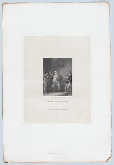 After Robert Smirke:Prince Henry and Falstaff at the Boar's -16x12"(A3) Poster