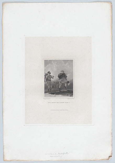 After Robert Smirke:Falstaff and Bardolph on a Road near Cov-16x12"(A3) Poster