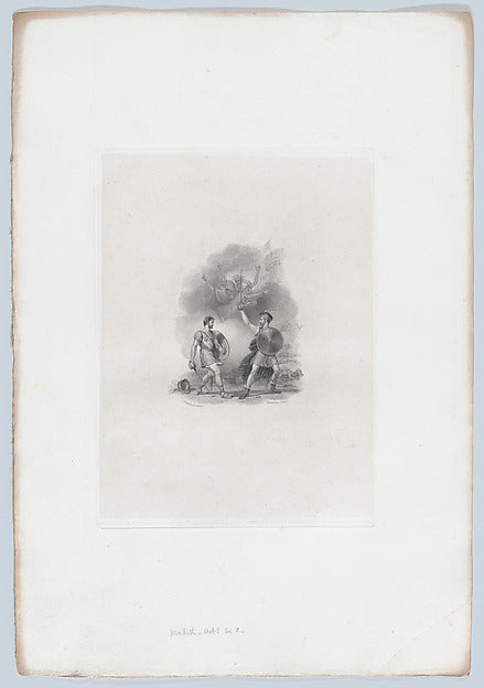 After Richard Corbould:Macbeth and Macduff 1827-16x12"(A3) Poster
