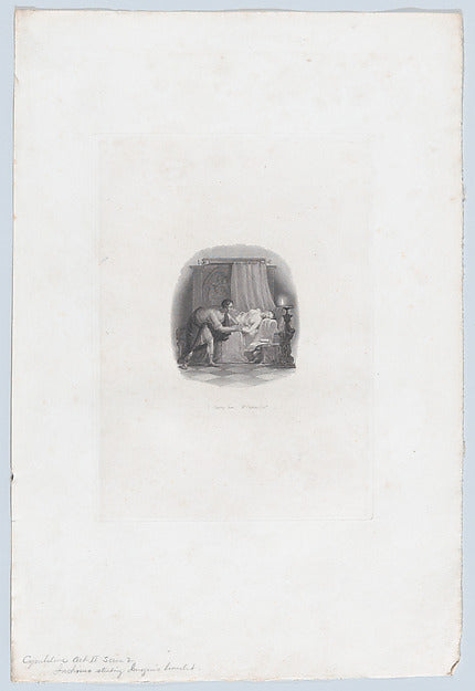 After Thomas Uwins:Imogen and Iachimo  1827-16x12"(A3) Poster