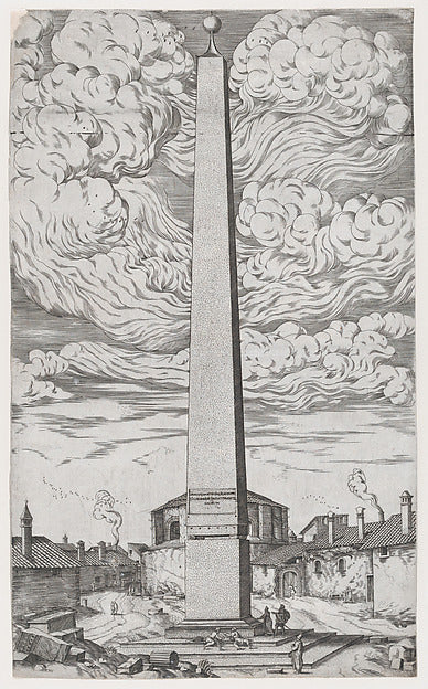 The Vatican Obelisk 16th cent-Anonymous, Italian, 16th cent,  Poster Print Wall Art