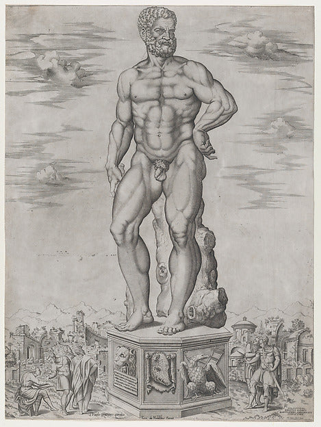 Speculum Romanae Magnificentiae -  Hercules Colossus at Padua  1,  Poster Print Wall Art