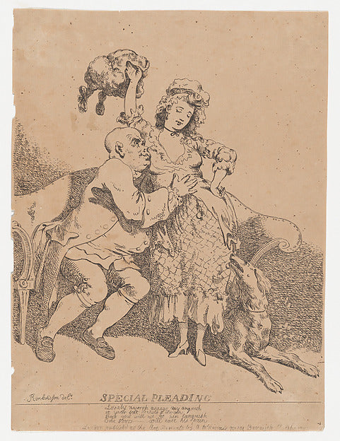 Special Pleading [March 1780]-Thomas Rowlandson ,  Poster Print