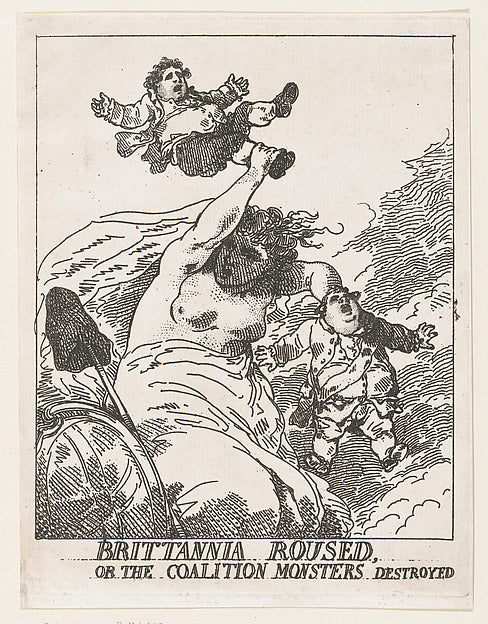 Britannia Roused  or the Coalition Monsters Destroyed February,  Poster Print