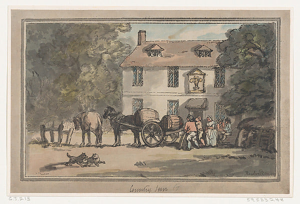 Thomas Rowlandson:Country Inn 1787-16x12"(A3) Poster