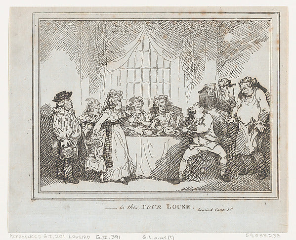 Thomas Rowlandson:Is This Your Louse? 1787-16x12"(A3) Poster