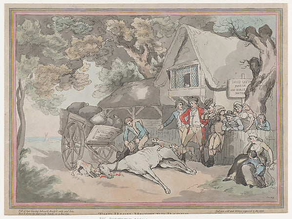 Thomas Rowlandson:The Cart Horse July 20, 1789-16x12"(A3) Poster
