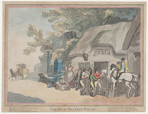Thomas Rowlandson:The Post Horse July 20, 1789-16x12"(A3) Poster