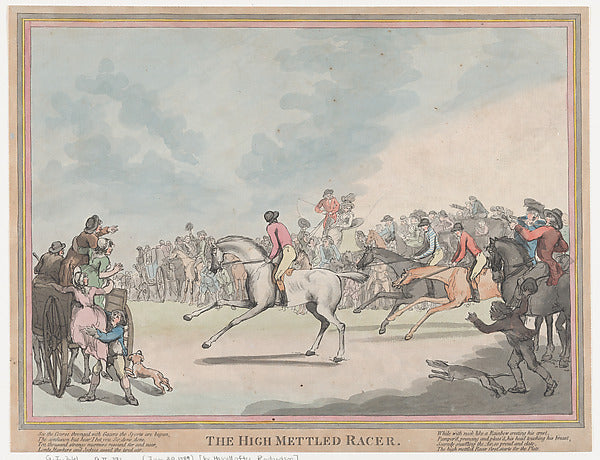 John Hassell , After Thomas Rowlandson:The Race Horse 1789–1-16x12"(A3) Poster