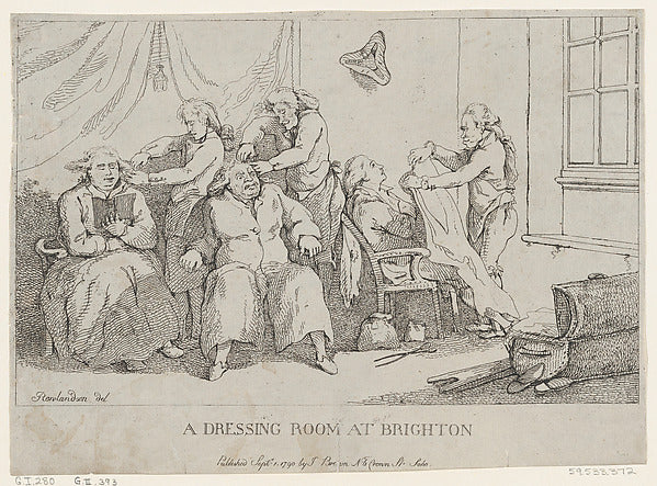 Thomas Rowlandson:A Dressing Room at Brighton September 1, 1-16x12"(A3) Poster