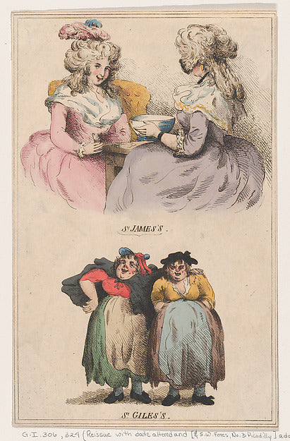 After Henry Wigstead:St. James's and St. Giles's December 1,-16x12"(A3) Poster