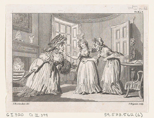 Charles Grignion, I , After Thomas Rowlandson:A Drawing Room-16x12"(A3) Poster