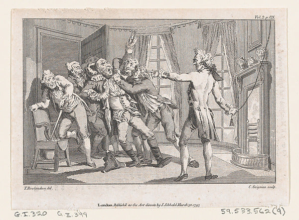 Charles Grignion, I , After Thomas Rowlandson:Lord Oxmington-16x12"(A3) Poster