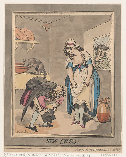 Thomas Rowlandson:New Shoes January 1, 1794-16x12"(A3) Poster