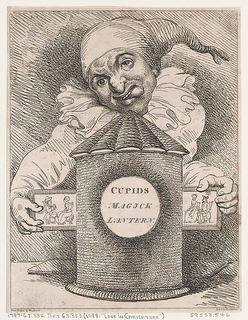 After George Moutard Woodward:Cupid's Magick Lantern January-16x12"(A3) Poster