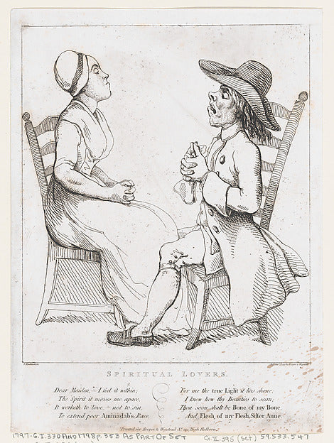After George Moutard Woodward:Spiritual Lovers January 2, 17-16x12"(A3) Poster