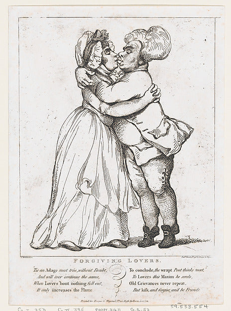 After George Moutard Woodward:Forgiving Lovers March 15, 179-16x12"(A3) Poster