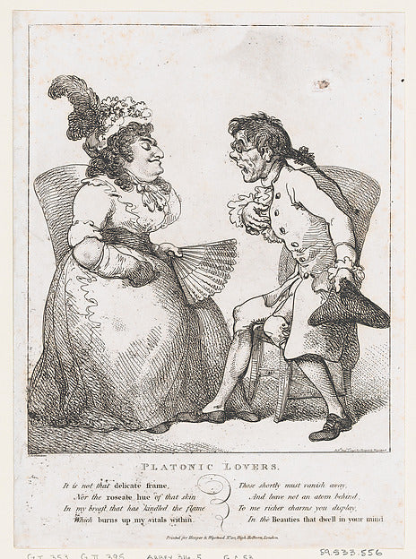 After George Moutard Woodward:Platonic Lovers August 1, 1797-16x12"(A3) Poster