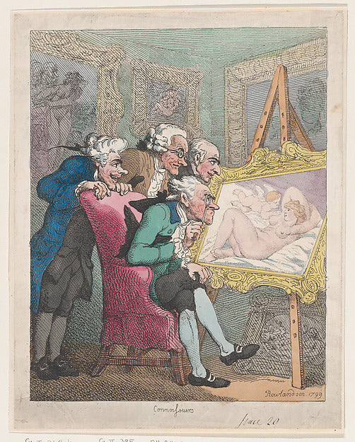 Connoisseurs June 20,1799-Thomas Rowlandson, Poster Print